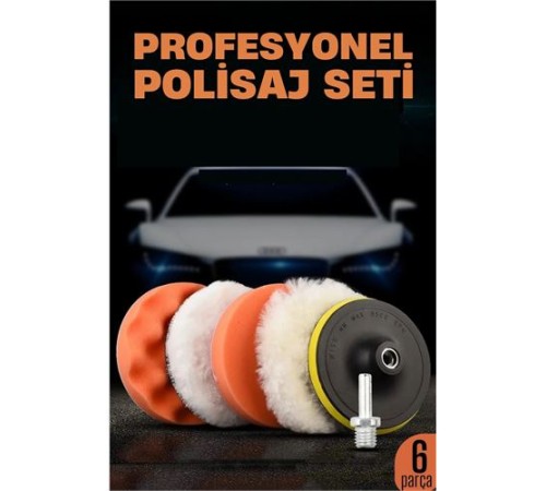 Oto Pasta Cila Polisaj Seti 115 mm Taban 6 Parça