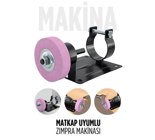 Matkap Uyumlu Taşlama Zımpara Makinası Spiral Taşlama ve Ahşap Metal