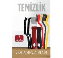 7 Parça Çok Amaçlı Temizlik Spatula ve Fırça Seti