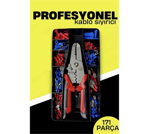 Otomatik Kablo Sıyırıcı ve Krimp Pensesi – AWG 10-22, Elektrikçi Seti
