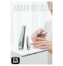 2 li set Jagger Alman Tip Tırnak Makası Seti | Keskin ve Ergonomik Paslanmaz Çelik