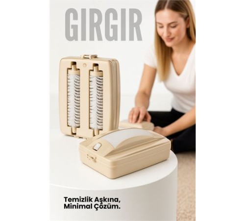 Gırgır - Kırıntı, Saç ve Tüy Toplayıcı El Süpürgesi (Portatif/Çift Fırçalı)