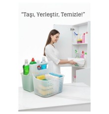 Temizlik Malzemesi Organizer Kutusu –  Çok Amaçlı Düzenleyici Sepet