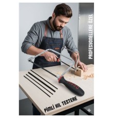 Profesyonel El Testeresi Kıl Testere + 5 Bıçak  Çok Amaçlı Hassas Ahşap/Metal Kesim Bıçakları