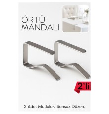 2'li Masa Örtüsü Klipsi - Metal Masa Kelepçesi Masa Örtüsü Sabitleyici