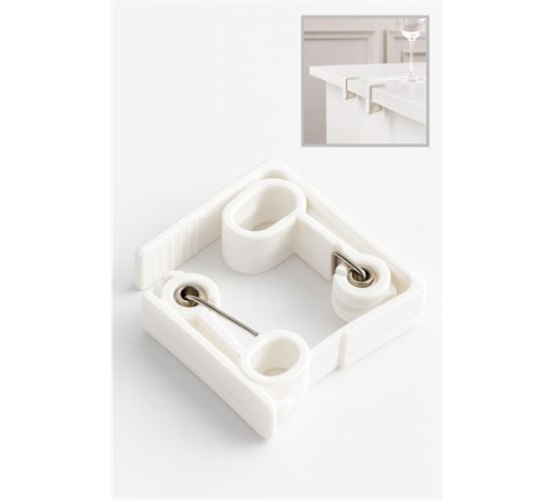 Masa Örtüsü Mandalı Kavisli Plastik 2'li Yaylı Klips