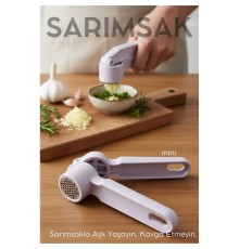 Sarımsak Ezici -  Profesyonel Şef Tipi Ergonomik Pres Kıyıcı