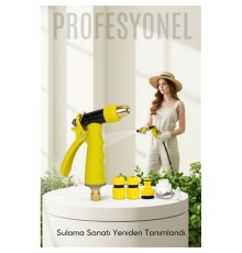 Profesyonel Pirinç Uçlu Basınçlı Hortum Sulama Tabancası Seti Tabancası Seti  Konnektörlü