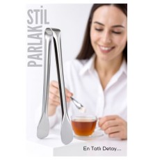 Çelik Şeker Maşası 13 CM | Buz, Limon ve Küp Şeker Servis Maşası