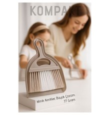 Minimal Tasarım El Faraşı ve Fırça Seti | Masaüstü & Mutfak Tezgahı Mini Süpürge