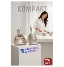 Profesyonel 2'li Fırça Faraş Seti El Süpürgesi & Mini Kürek Toz Toplama Seti