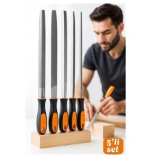 5’li Profesyonel El Eğesi ve Törpü Seti - Ahşap Törpüsü - Ağaç Törpüsü Endüstriyel Karbon Çelik