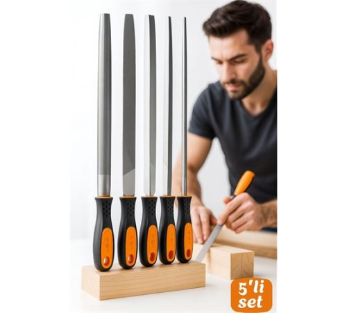 5’li Profesyonel El Eğesi ve Törpü Seti - Ahşap Törpüsü - Ağaç Törpüsü Endüstriyel Karbon Çelik