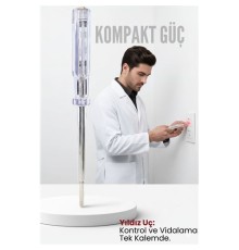 Yıldız Uçlu Elektrik Kontrol Kalemi Faz Test Cihazı Voltaj Kontrol Anahtarı