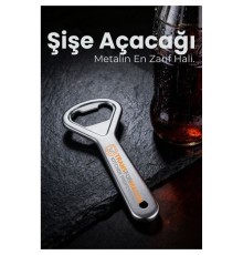 Ergonomik Metal Şişe Açacağı - Gazoz, Kola, Bira Kapağı Açıcı