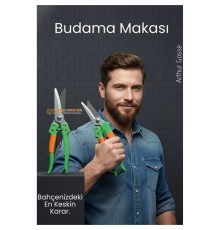 Paslanmaz Çelik Budama ve Bağ Makası – Ergonomik Titanyum Kaplama Profesyonel Bahçıvan Serisi