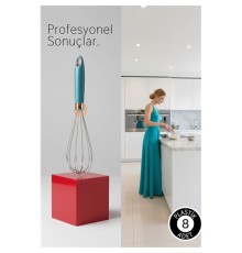 Profesyonel Paslanmaz Çelik Çırpıcı, Ergonomik Mutfak Mikseri 28 cm Lara Soydan Koleksiyonu