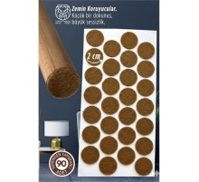 90 Adet Kendinden Yapışkanlı 2x2 cm Premium Zemin Koruyucu Keçe Seti