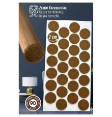 90 Adet Kendinden Yapışkanlı 2x2 cm Premium Zemin Koruyucu Keçe Seti
