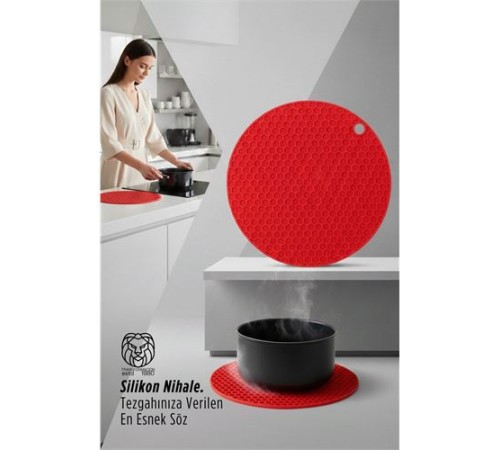 Juliette Serisi - Isıya Dayanıklı Bal Peteği Kaymaz Silikon Yuvarlak Nihale