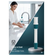Silikon Esnek Musluk Uzatıcı – 14.5 cm Lavabo ve Mutfak Batarya Başlığı