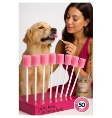 Chloe-Anne Serisi 50'liKedi & Köpek Diş Temizleme ve Profesyonel Ağız Bakım Swabı
