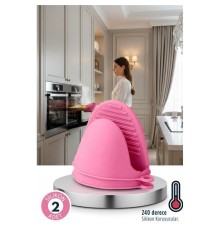 Valeria Serisi - Isıya Dayanıklı Lüks Silikon Parmak Ucu Tutacağı Fırın Eldiveni