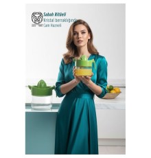 Cam Hazneli 300 ml Lüks Limon ve Portakal Sıkacağı 11,4 cm