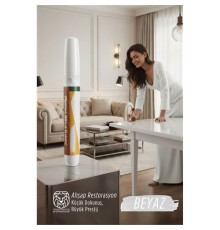 Beyaz Renk Mobilya Rötüş Kalemi –  Lake ve Ahşap Yüzeyler İçin Çizik ve Restorasyon Kalemi