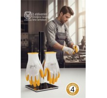 Ultra Dayanıklı Kavrama Teknolojili 4'lü İş Eldiveni Seti - Profesyonel Atölye ve Montaj Serisi