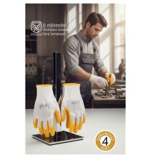 Ultra Dayanıklı Kavrama Teknolojili 4'lü İş Eldiveni Seti - Profesyonel Atölye ve Montaj Serisi