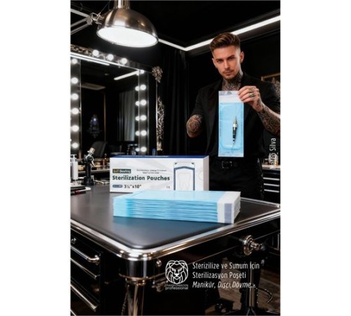 Sterilizasyon Poşeti 1000 Adet - Otoklav Kendinden Yapışkanlı Medikal Poşet 9x26 cm