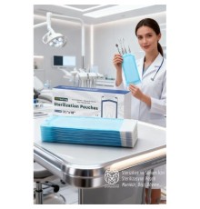 Sterilizasyon Poşeti 200 Adet - Otoklav Kendinden Yapışkanlı Medikal Poşet 9x26 cm