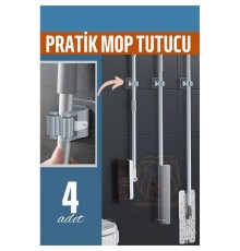 Yapışkanlı Pratik Mop Tutucu 4 ADET