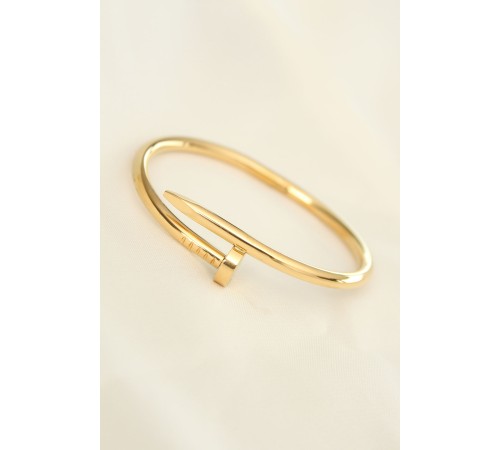 316L Çelik Gold Renk Çivi Model Bileklik