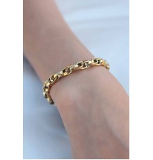 Gold Renk 316L Çelik Zincir Kadın Bileklik