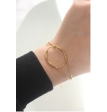 316L Çelik Gold Renk Düğüm Model Bileklik