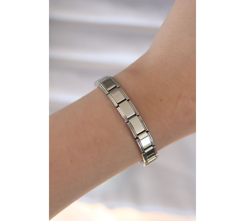 316L Çelik Gümüş Renk Yazısız Nomination Model Kadın Bileklik