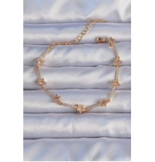 Vip Seri Pirinç Altın Renk Zirkon Taşlı Yıldız Model Bileklik