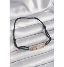 Siyah Renk İpli Asansör Gold Messika Model Kadın Bileklik