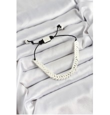 Pirinç Asansörlü Beyaz Juju Kadın Bileklik