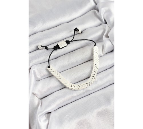 Pirinç Asansörlü Beyaz Juju Kadın Bileklik