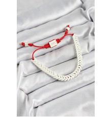 Pirinç Asansörlü Beyaz Juju Kadın Bileklik