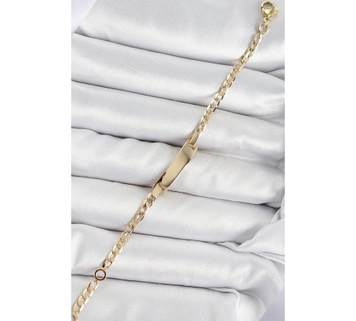 Pirinç Dikdörtgen Model Gold Renk Xuping Bebek Künyesi