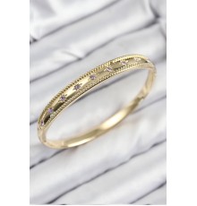 Pirinç Zirkon Taşlı Kutup Yıldızı Model Gold Renk Kadın Kelepçe