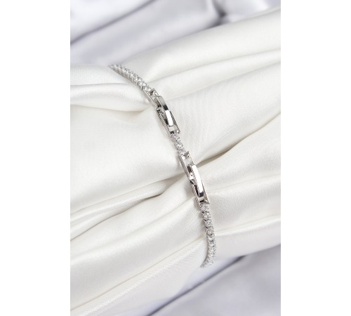 Pirinç Zirkon Taşlı Deniz Yıldızı Model Gümüş Renk Kadın Bileklik