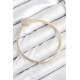 Pirinç Charm Zirkon Taşlı Kalp Model Gold Renk Kadın Bileklik