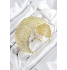 Pirinç Tel Sarma Model Gold Renk Kadın Bileklilk