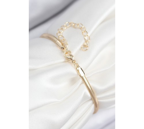 Pirinç Zirkon Taşlı Yıldız Model Gold Renk Kadın Bileklik