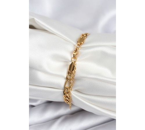 316L Çelik Gold Renk Oval Yazı Yazmaya Uygun Kadın Bileklik